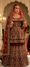 Velvet Bridal Lehanga Shirt